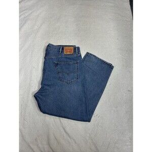 Levis 550 Jeans Men's Size 42x30 Blue Relaxed Fit Straight Leg Medium Wash